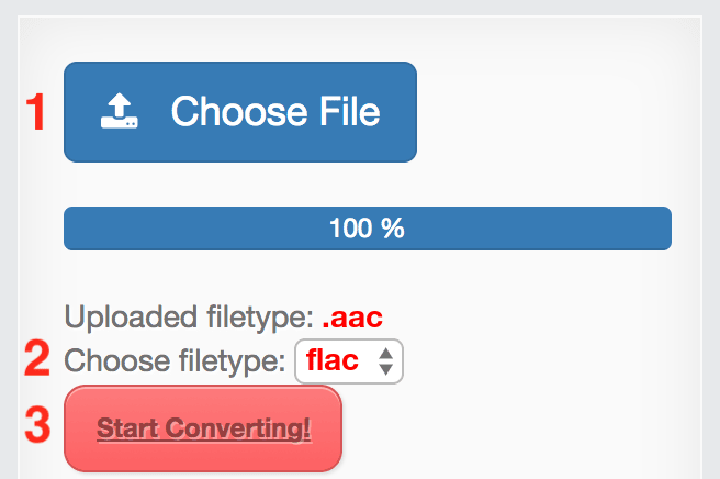How to convert AAC files online to FLAC